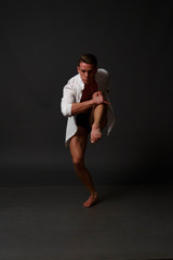 man dances, sport, concept, ballet