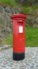 Fototapeta na wymiar typical box of the English post office