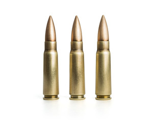 Three bullets on white background, including clipping path