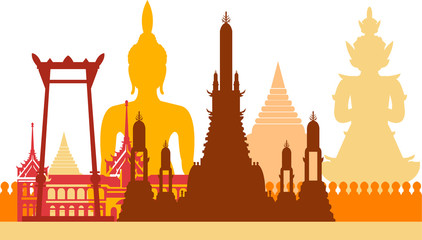 Fototapeta premium tajlandia symbol wektor tradycji azjatyckiej