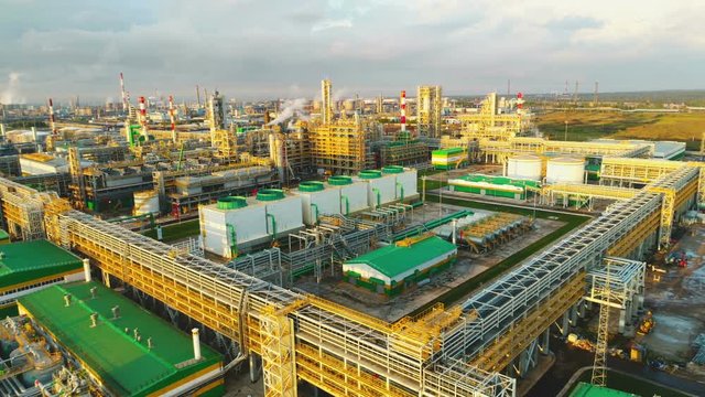 Manufacturing Departments Tanks on Plant Territory