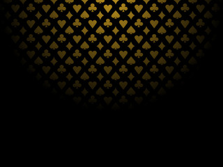 Naklejka premium Poker gold background