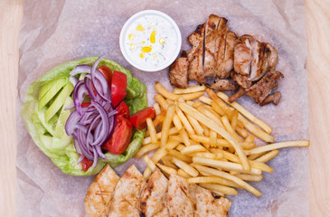 Assorted beer snacks