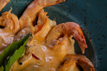 Shrimp cocktail with sauce