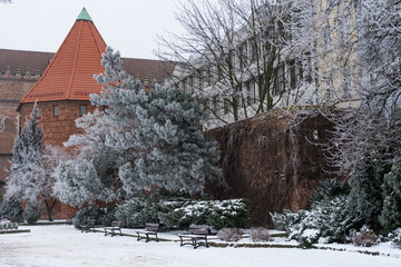 Winter park in Gdansk
