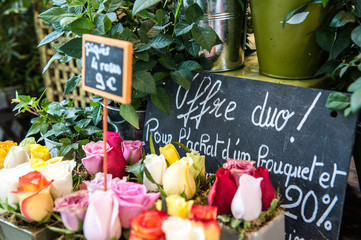 Parisian flower stand
