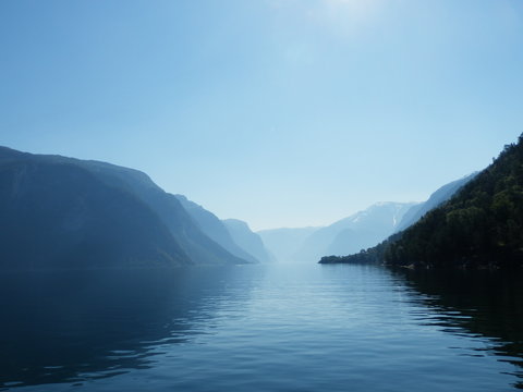 Vue Sur Des Fjords