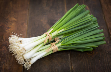 Fresh spring onions