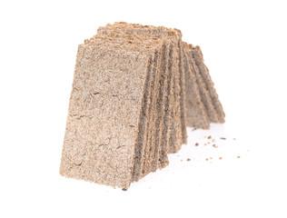 Dry bread isolated on white background