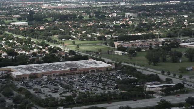 Miami suburban aerial view 129