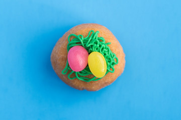 Mini Doughnut with Jelly Beans on Top