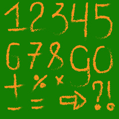  digits green