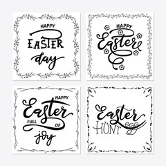Hand sketched Happy Easter text