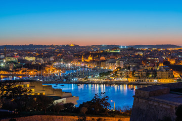 Fototapeta premium Panorama of Valletta, Malta