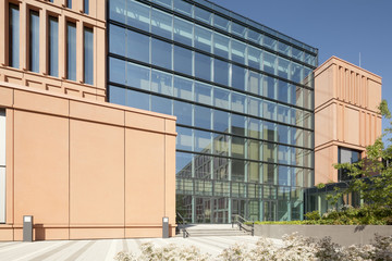 Justizzentrum Bochum Außenansicht des Atriums