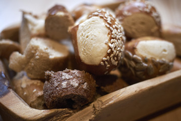 Assorted bread basket