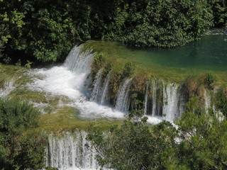 Fototapeta premium Landscape in Krka National Park in Croatia 