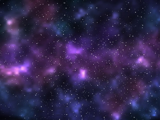 Obraz premium Dark night sky with stars. Space background. Vector illustration