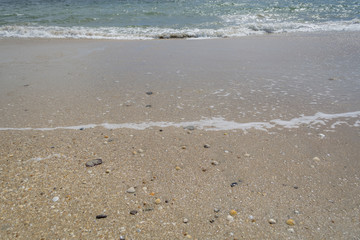 Border of ocean water