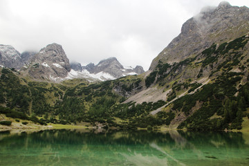 Plakat Seebensee lake in Tyrol, Austria
