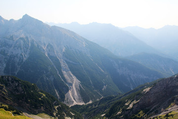 The top of Karwendel, Mittenwald, Germany