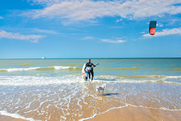 kisurf sur une plage de rêve