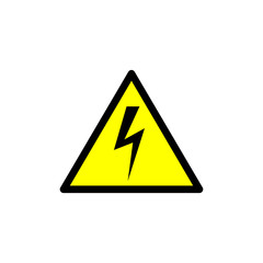 High voltage sign vector