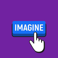 Hand Mouse Cursor Clicks the Imagine Button.