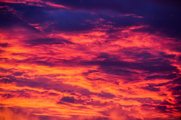 nubes rojas, red clouds