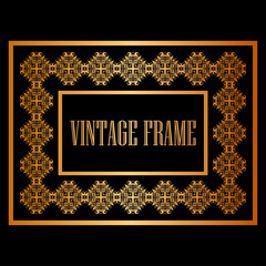 Vintage ornamental frame