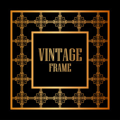 Vintage ornamental frame
