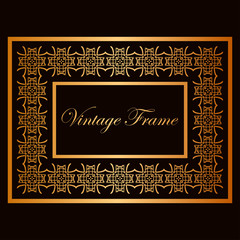 Vintage ornamental frame