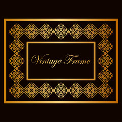 Vintage ornamental frame