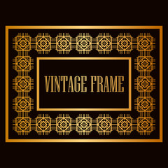 Vintage ornamental frame