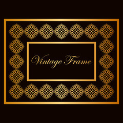 Vintage ornamental frame