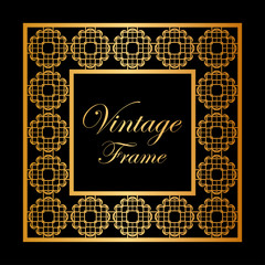 Vintage ornamental frame