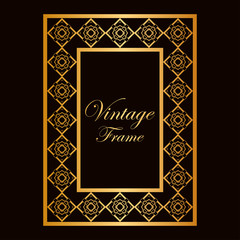 Vintage ornamental frame