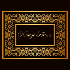 Vintage ornamental frame
