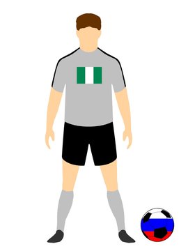 Footballeur de l'équipe du Nigeria au Mondiale 2018	
