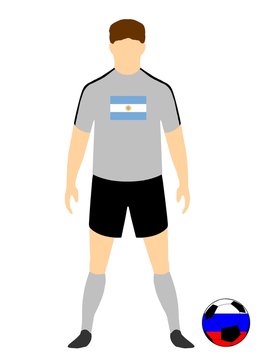Footballeur de l'équipe d'Argentine au Mondiale 2018	
