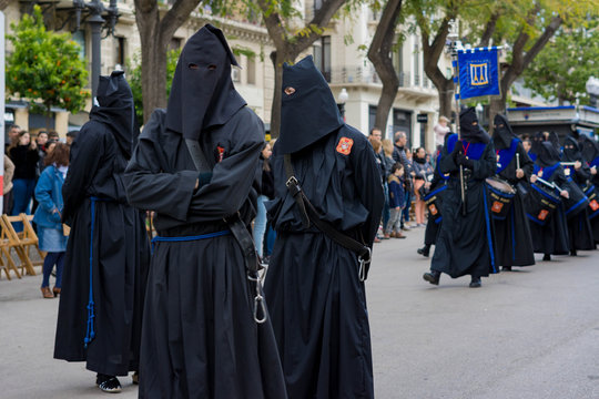 Easter procession in Tarragona, Spain - Powered by Adobe
