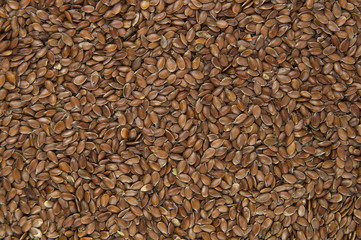 Heap of linseed