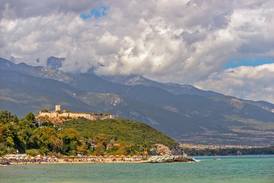 Medieval fortress near Platamonas in Greece