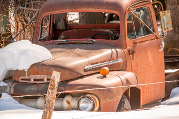 Truck in snow