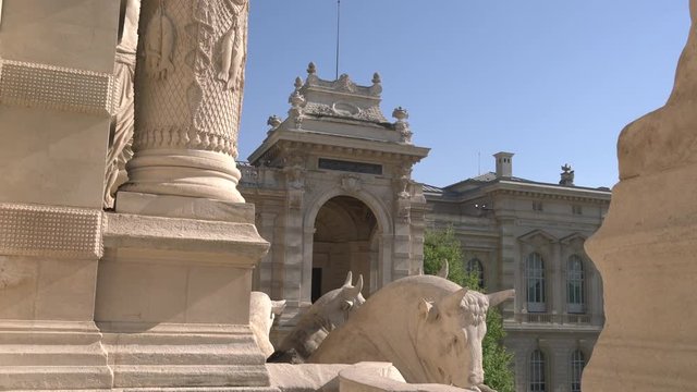 Sculptures of the Longchamp Palace, Marseilles 