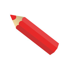 red thick pencil