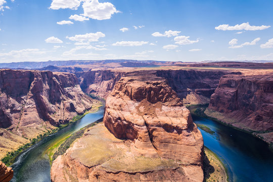 Glenn Canyon and the Colorado River. Horseshoe bend. Arizona Tourist Attractions