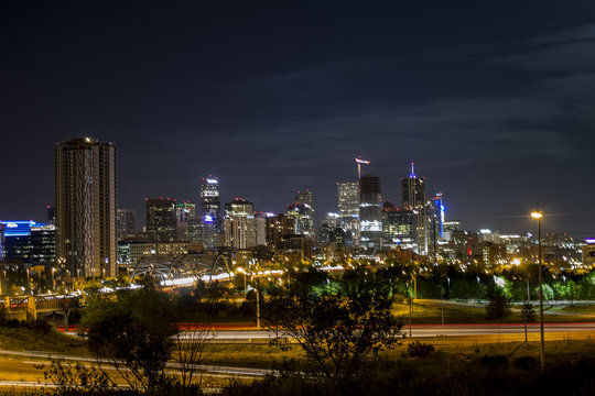 Denver night skyline