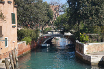 Stone bridge in Venice