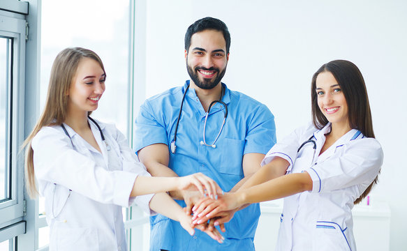 Group of medical staff at hospital